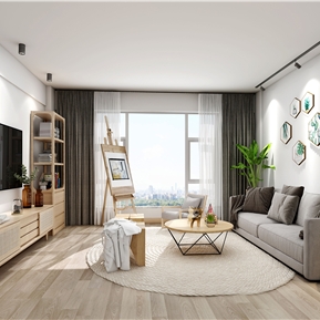 北欧 客厅 原木客厅