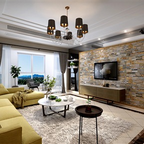 现代 客厅 客厅餐厅