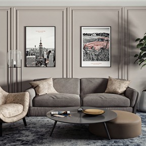 现代 沙发茶几组合 双人沙发茶几组合