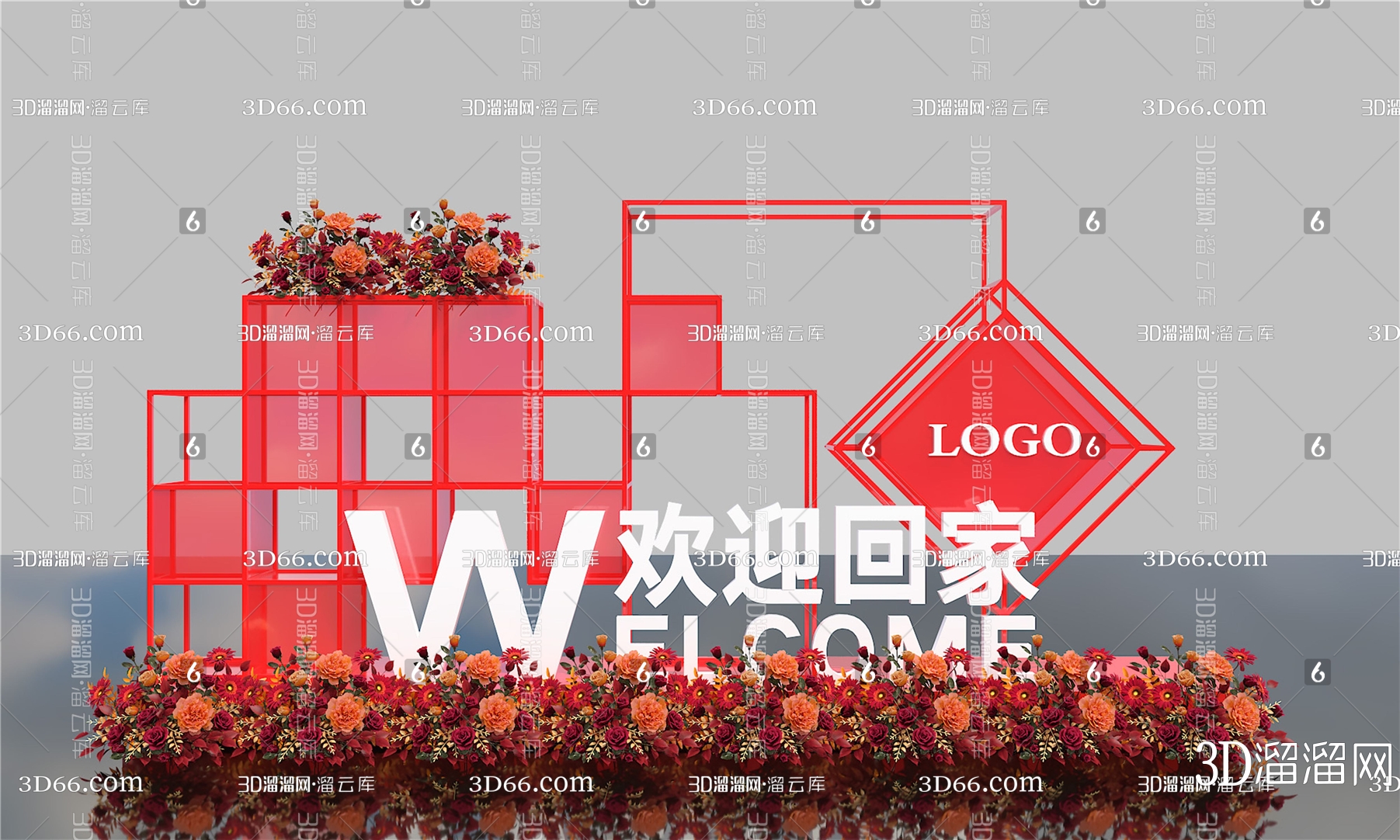 【红色dp美陈3D模型下载】-红色dp美陈3D模型素材下载_3D溜溜网-花瓣网
