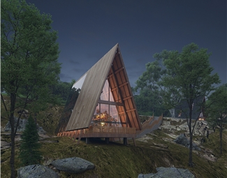 现代木结构房子