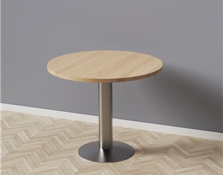 现代木纹圆桌
