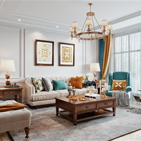 美式 客厅