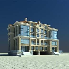 欧式 会所建筑 别墅会所