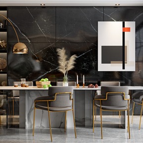 现代 餐桌椅组合