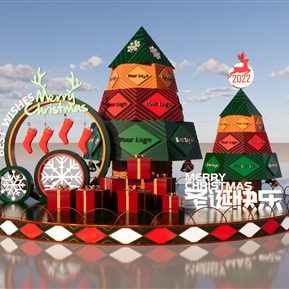 现代 美陈 圣诞美陈