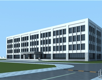 现代办公建筑入口