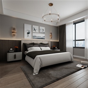 现代 卧室 主卧