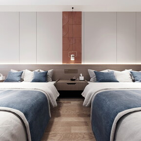 现代 客房 酒店标间套间