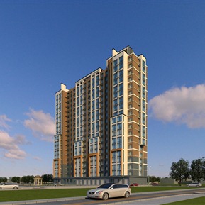 欧式 住宅楼 高层住宅楼