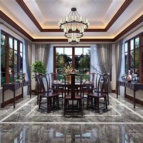 新中式 包间 餐厅包间餐桌摆件