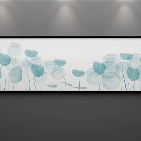 新中式 植物画 手绘荷花装饰画无框画水墨荷花