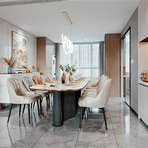 轻奢 餐厅 餐厅门厅