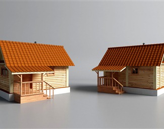 简欧 建筑 小木屋