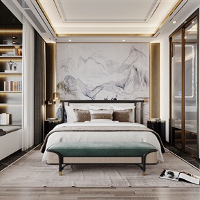 新中式 卧室 主卧