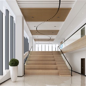 现代 过道 公共办公区办公过道