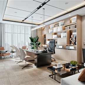 轻奢 办公室 经理办公室