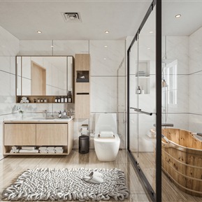 北欧 卫生间 卫生间组合柜