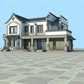 中式 独栋别墅 别墅