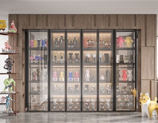 现代玩具展示柜