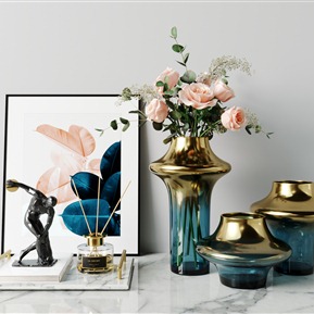现代 花瓶 客厅创意花瓶摆件组合
