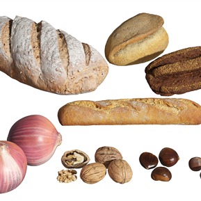 现代 面包 坚果面包