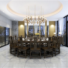 新中式 包间 餐厅包间