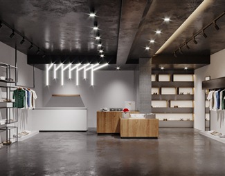 工业LOFT男士服装店
