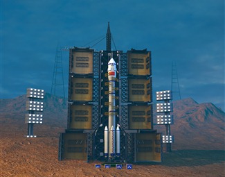 现代火箭发射基地