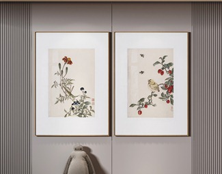 新中式 植物画 装饰画