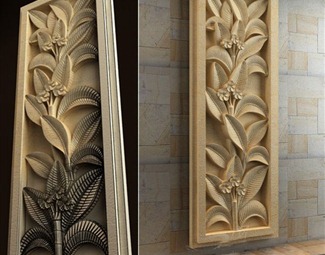 简欧浮雕3d模型