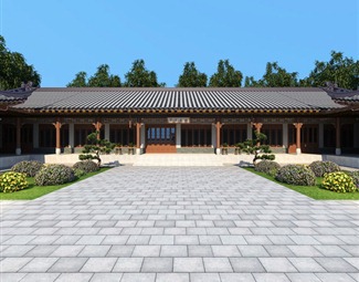 中式古建筑四合院