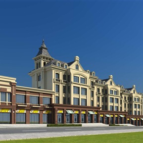 欧式 商业楼 西班牙住宅商业