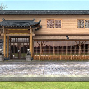 中式 建筑 便利店