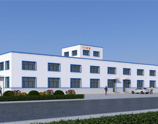 现代两层办公楼建筑