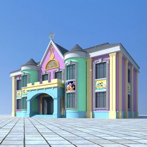 欧式 幼儿园建筑 幼儿园