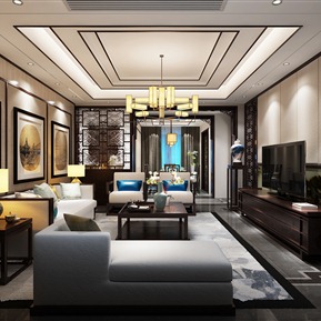 新中式 客餐厅 客厅