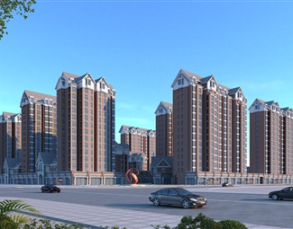 简欧小高层住宅