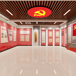 现代 展厅 武装部展厅