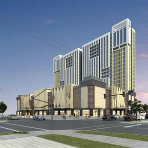 现代 商业楼 商业办公楼