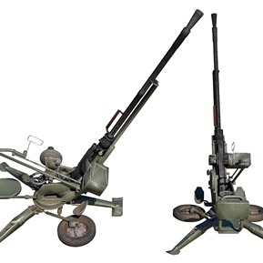 现代 追击炮 高射炮高射机枪