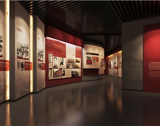 现代 展厅 党建展厅