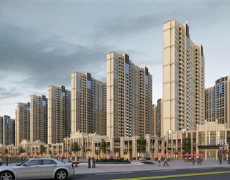 欧式住宅沿街商业