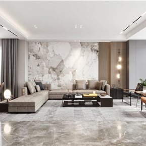 现代 客餐厅 别墅客厅