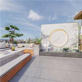 新中式 露台 花园