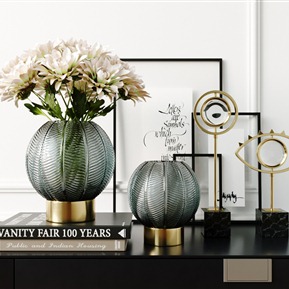 轻奢 花瓶 工艺玻璃花瓶