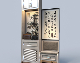 新中式家具模型