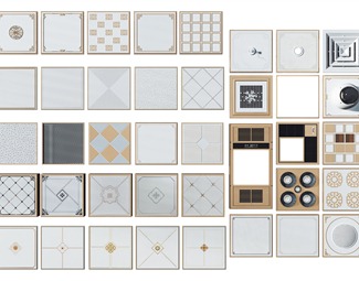 现代 吊顶 集成吊顶铝扣板组合