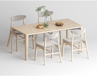 北欧餐桌椅实木