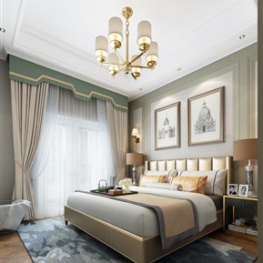 美式 卧室 简美卧室